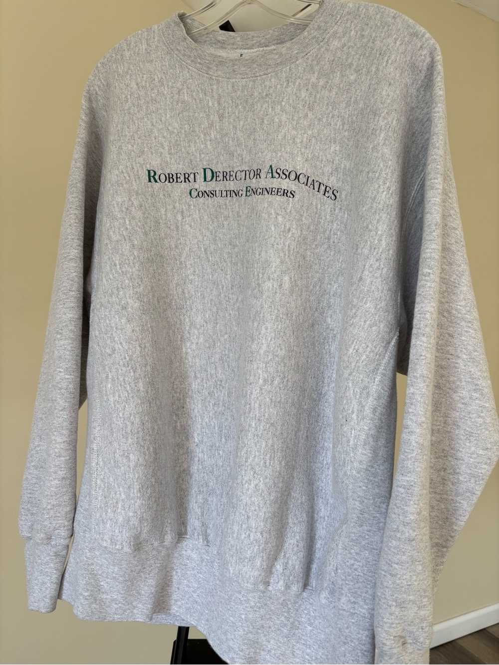 Lee Gray Crewneck Sweatshirt with Green Logo